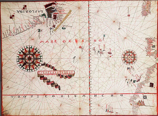 North Atlantic, 1572 (vellum)