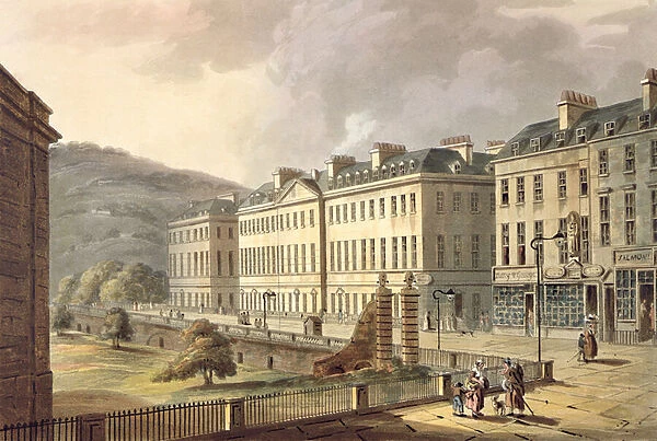 North Parade, from Bath Illustrated by a Series of Views