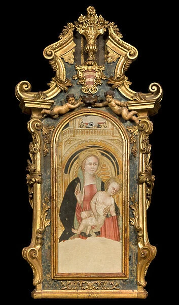 North transept counterfacade, Mater Boni Consilii, Madonna and Child, Painter Cremona of 400