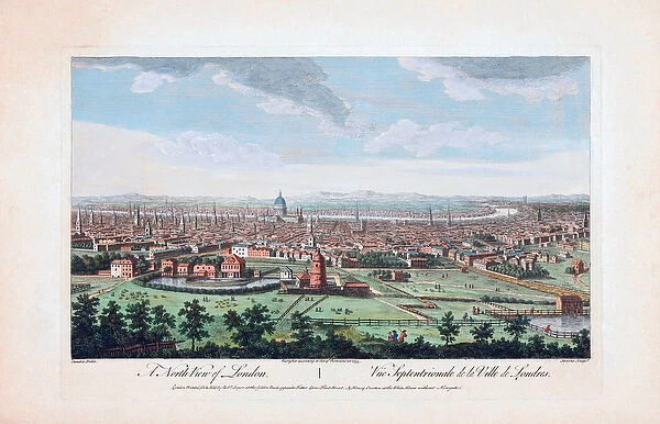 A north view of London in the 18th century