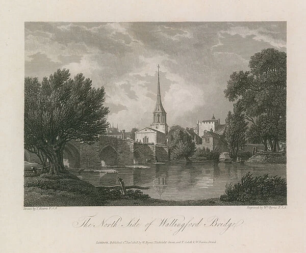 The north side of Wallingford Bridge (engraving)