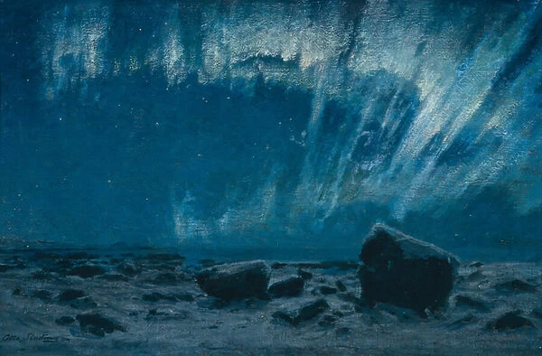 Northern Lights (oil on canvas)