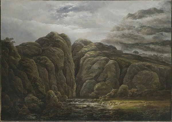 Norwegian Mountain Landscape, 1819 (oil on canvas)