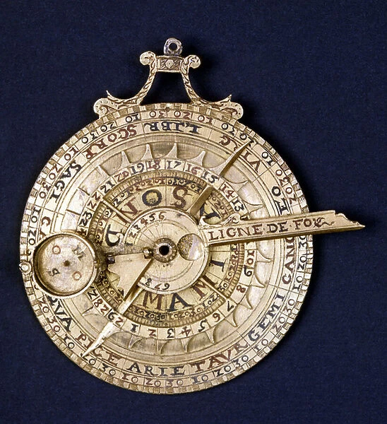 Notturlabio. Nocturlabe (or star dial). 16th century french. Naval Museum of Genova Pegli