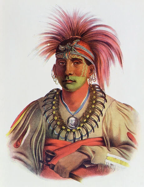 Nowaykesugga, an Otto, illustration from The Indian Tribes of North America, Vol