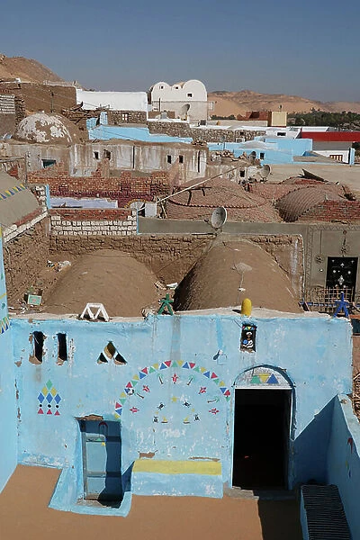 Nubian village opposite Aswan, the roofs, 2023 (photo)