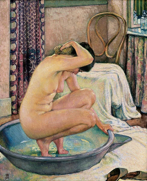 'Nude in a basin ', 1922 (oil on canvas)