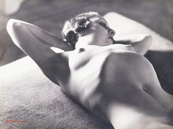 Nude (Reclining with Hands behind Head), 1930 (gelatin silver print)