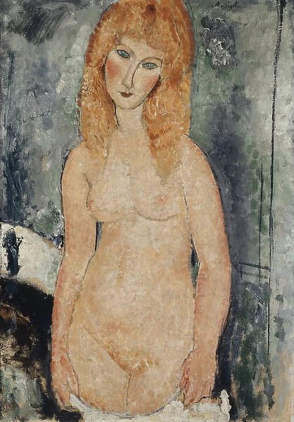 Nude Standing, c. 1917-18 (oil on canvas)