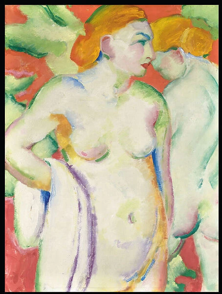 Nudes in Cinnabar (Two Nudes in Red), 1910 (oil on canvas)