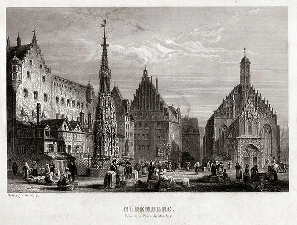 Nuremberg, circa 1830 (engraving)