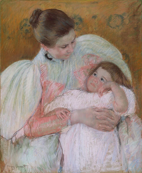 Nurse and Child, 1896-7 (pastel on paper)
