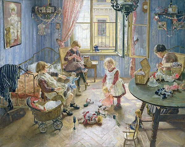 The Nursery, 1889 (oil on canvas)