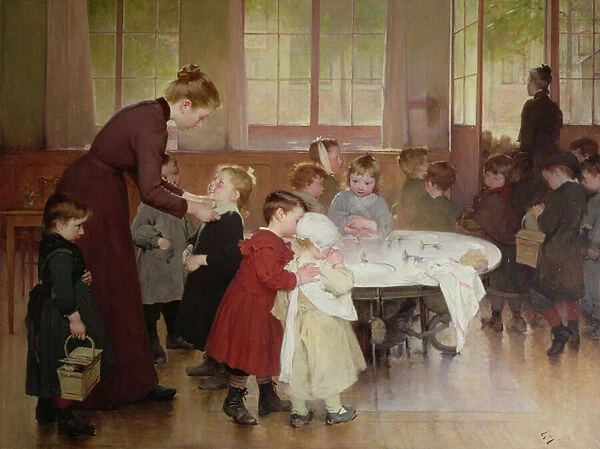 Nursery school, 1898 (oil)