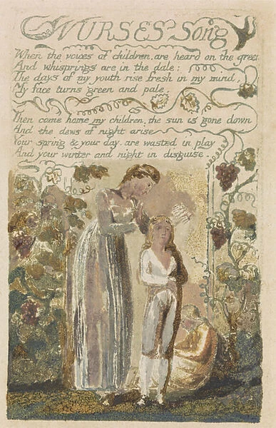 Nurses Song, plate 37 from Songs of Experience