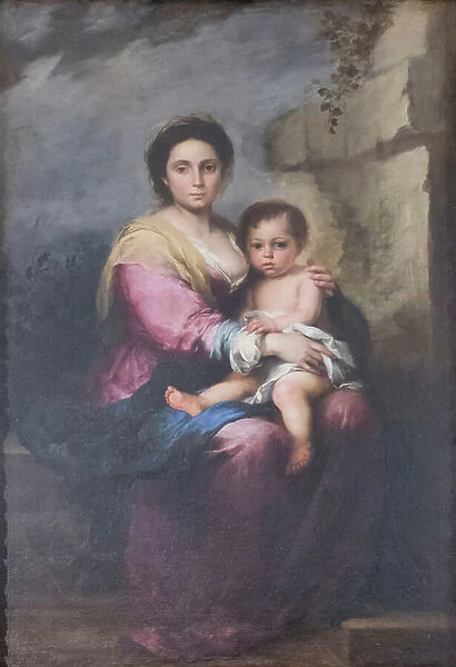 The nursing Madonna, 17th century (oil on canvas)