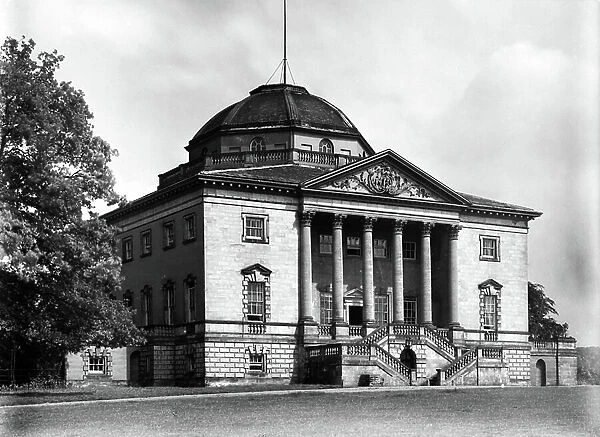 Nuthall Temple, from England's Lost Houses by Giles Worsley (1961-2006) published 2002 (b / w photo)