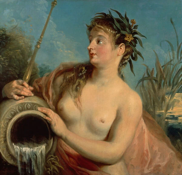 The Nymph of the Spring (oil on canvas)