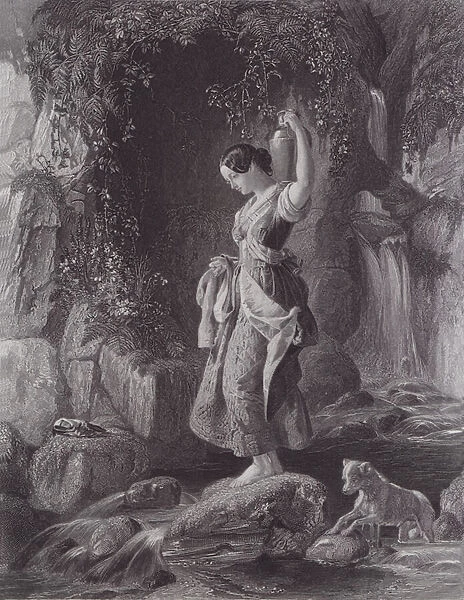 The Nymph of the Waterfall (engraving)