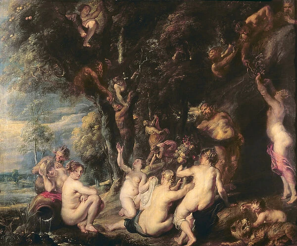 Nymphs and Satyrs, c. 1635 (oil on canvas)
