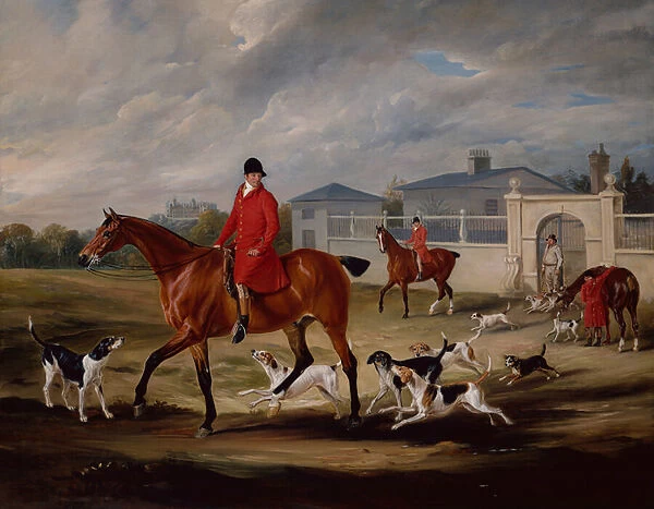 The Oakley Hunt (oil on canvas)