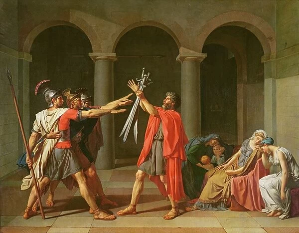 The Oath of Horatii, 1784 (oil on canvas)