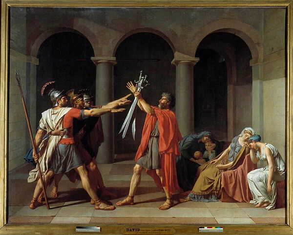 The Oath of the Horatii, 1784 (oil on canvas)