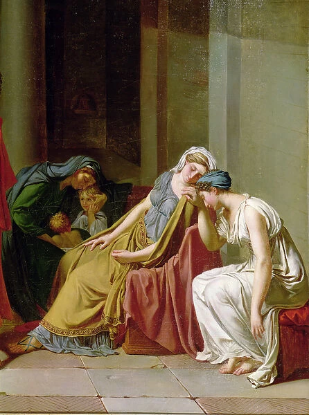 The Oath of the Horatii (detail of a group of women to the right), c. 1783 (oil on canvas)