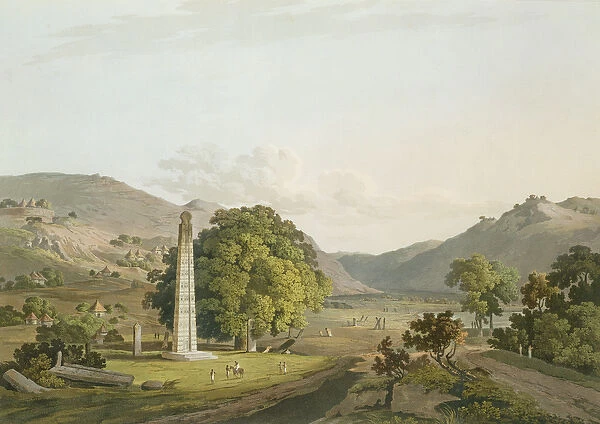 The Obelisk at Axum, engraved by Daniel Havell (1785-1826) 1809 (aquatint)