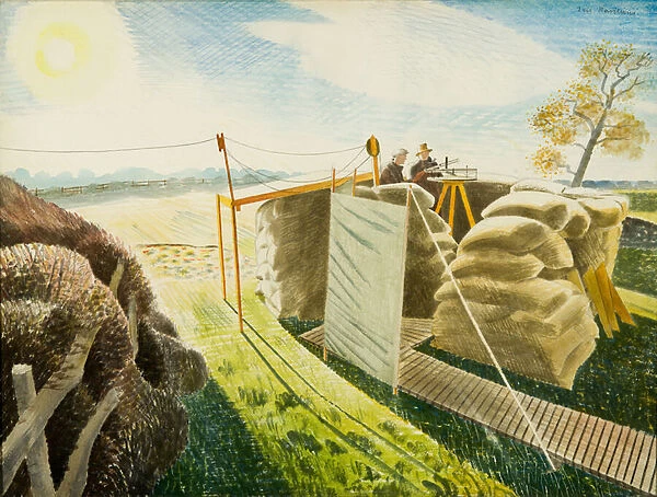 Observers Post, c. 1940-42 (w  /  c and graphite)