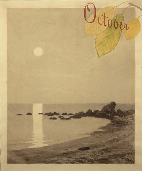 October, 1890 (w  /  c on paper)
