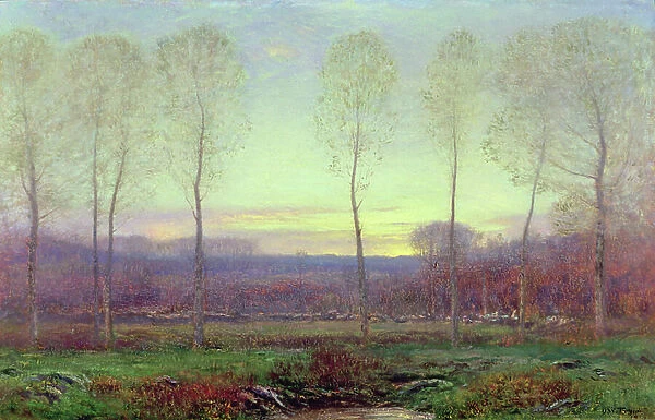 October Twilight, 1915 (oil on panel)