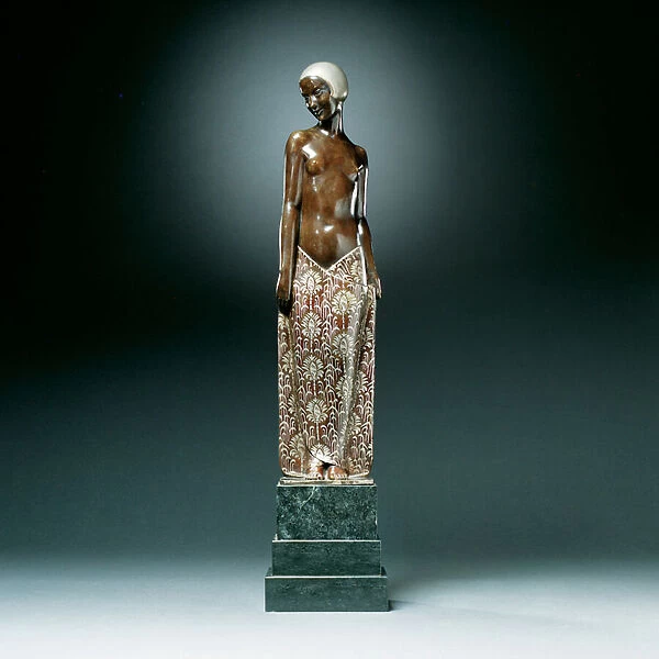Odalinesque, 1920s (bronze & marble)