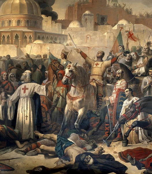 Detail of: First Crusade: 'The capture of Jerusalem by the crossings