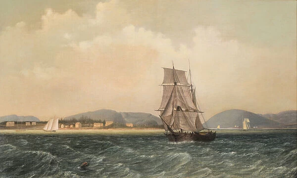 Off Mt. Desert Island, Maine, 1850 (oil on canvas)