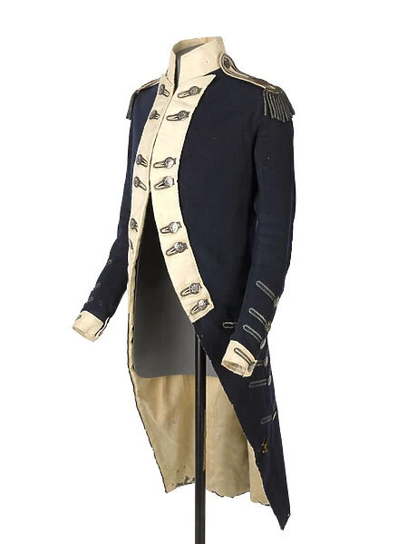 Officers coatee, pattern 1784, 1787 circa (fabric)