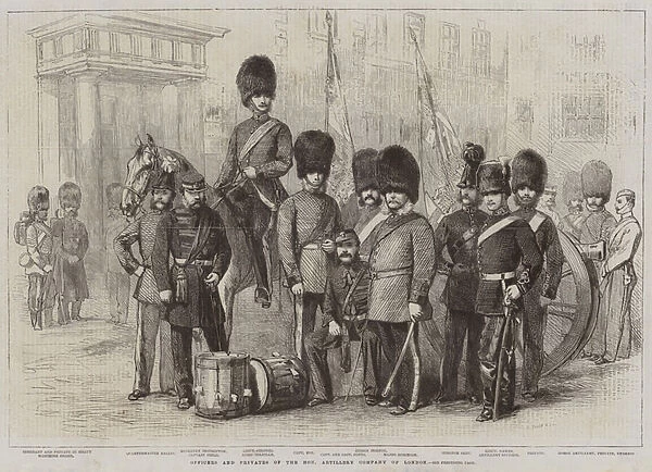 Officers and Privates of the Honorable Artillery Company of London (engraving)