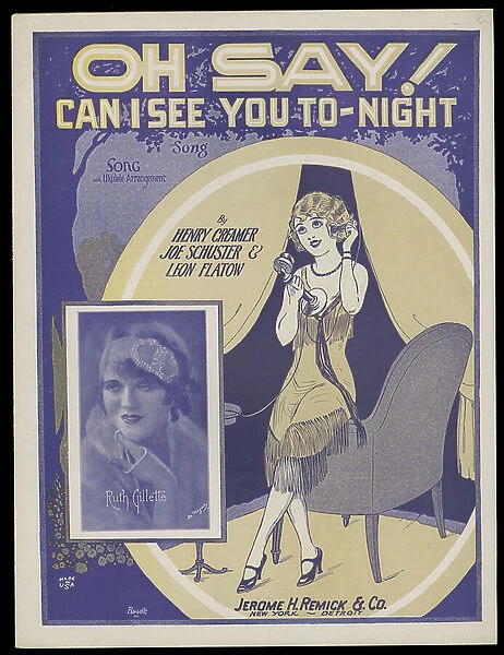 Oh Say! Can I See You To-Night, c.1770-1959 (print)