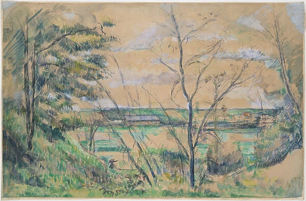 In the Oise Valley, 1878-80 (graphite, gouache, and w  /  c)