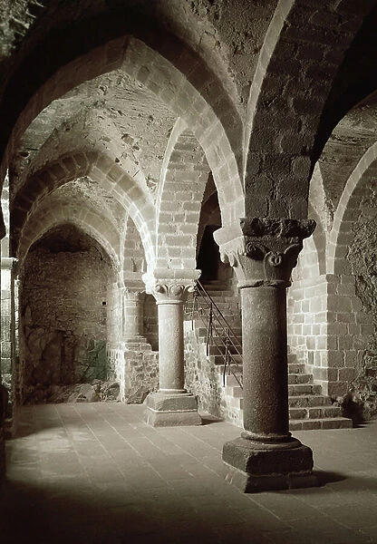 The Old Almonry, interior view of the Abbey (photo)