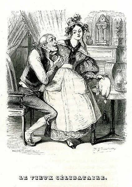 The old bachelor, 1836 (illustration)