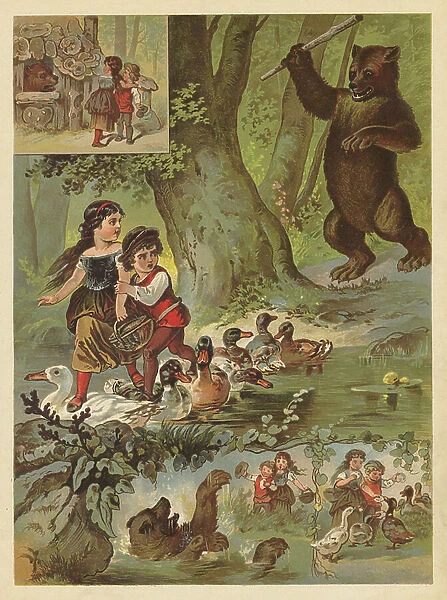 The Old Bear who Lived in a House of Sugar (chromolitho)