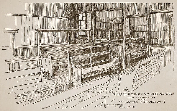 The Old Birmingham Meeting House, 1893 (engraving)