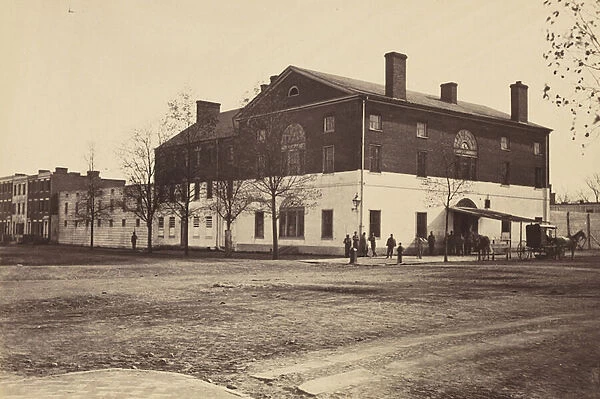 Old Capitol Prison, Washington, c. 1864 (albumen print mounted on wove paper)