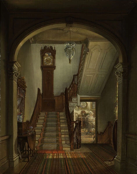 Old Clock on the Stairs, 1868 (oil on canvas)
