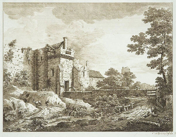 The Old Gate at Southampton, 1763 (etching on paper)
