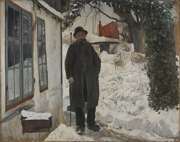 At the Old House, 1919-22 (oil on canvas)