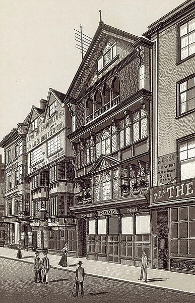 Old Houses in High Street (litho)