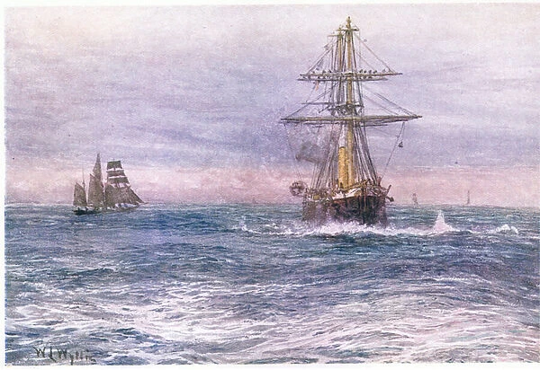 The old Invincible 1872, 1915 (colour litho)