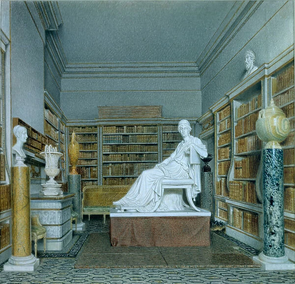 The Old Library, Chatsworth (w  /  c on paper)